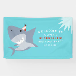Sharktastic Shark Geburtstagsparty Willkommen Banner
