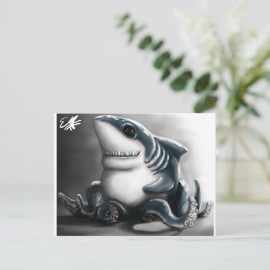 SHARKTOPUS POSTKARTE (Stehend Vorderseite)