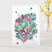 Sharky Card Karte (Gelbe Blume)