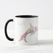 Sharky Haifisch - Kinderhaifisch-Kunst-kombinierte Tasse (Links)