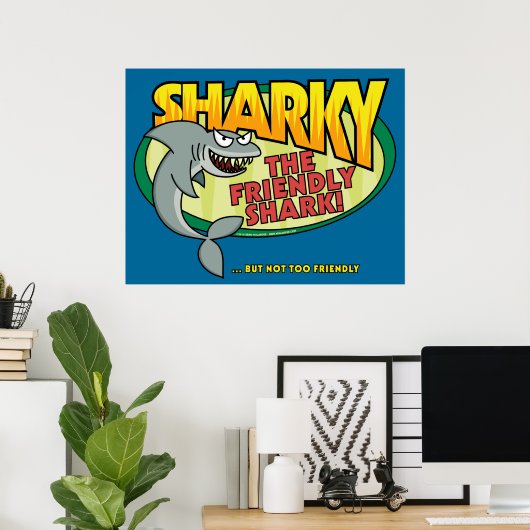 Sharky Poster (Heimbüro)