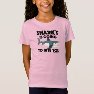 Sharky Wird Dich Beissen Design - Damen Fein J T-Shirt