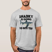 Sharky wird euch beim Design beißen - Männergrunds T-Shirt (Vorderseite)
