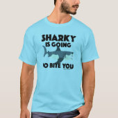 Sharky wird euch beim Design beißen - Männergrunds T-Shirt (Vorderseite)