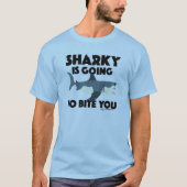 Sharky wird euch beim Design beißen - Männergrunds T-Shirt (Vorderseite)