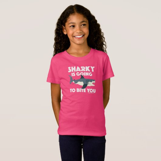 Sharky wird Ihnen Design beibringen - Girls' Fine T-Shirt (Vorne ganz)