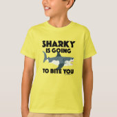 Sharky wird Ihnen Design beibringen - Kids's Basic T-Shirt (Vorderseite)