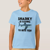 Sharky wird Ihnen Design beibringen - Kids's Basic T-Shirt (Vorderseite)