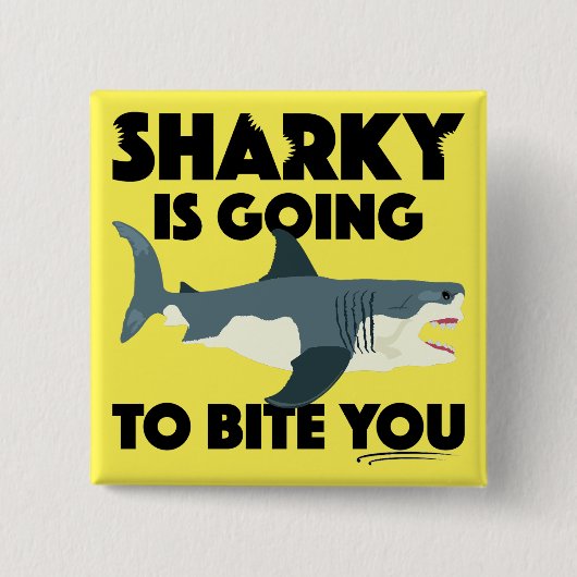Sharky wird Ihnen Design beibringen - Knopf Button (Vorderseite)