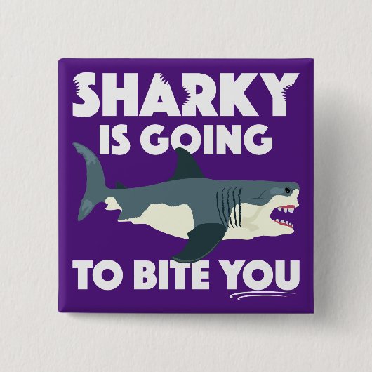 Sharky wird Ihnen Design beibringen - Knopf Button (Vorderseite)