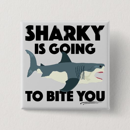 Sharky wird Ihnen Design beibringen - Knopf Button (Vorderseite)