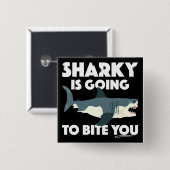 Sharky wird Ihnen Design beibringen - Knopf Button (Vorne & Hinten)
