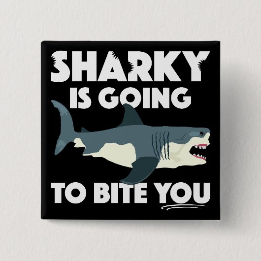 Sharky wird Ihnen Design beibringen - Knopf Button (Vorderseite)
