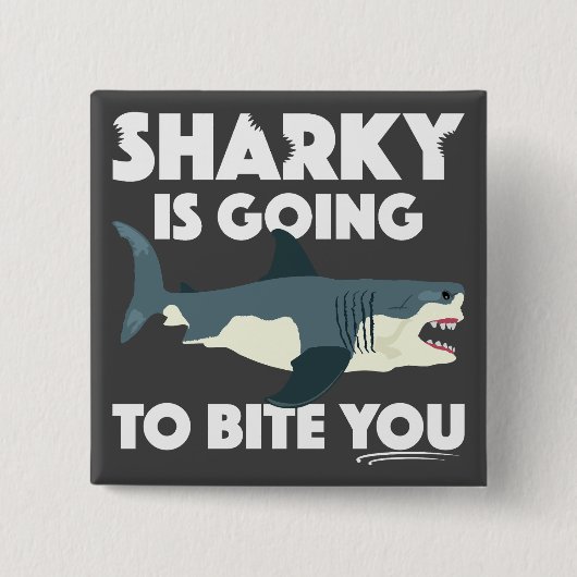 Sharky wird Ihnen Design beibringen - Knopf Button (Vorderseite)