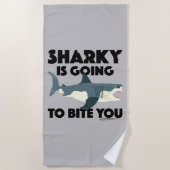 Sharky wird Ihnen Design beibringen - Strandtuch (Vorderseite)