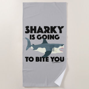 Sharky wird Ihnen Design beibringen - Strandtuch