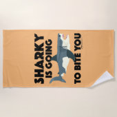 Sharky wird Ihnen Design beibringen - Strandtuch (Vorderseite)