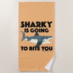 Sharky wird Ihnen Design beibringen - Strandtuch