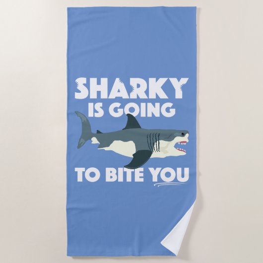 Sharky wird Ihnen Design beibringen - Strandtuch (Vorderseite)