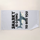 Sharky wird Ihnen Design beibringen - Strandtuch (Vorderseite)