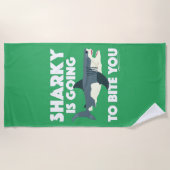 Sharky wird Ihnen Design beibringen - Strandtuch (Vorderseite)
