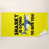 Sharky wird Ihnen Design beibringen - Strandtuch (Vorderseite)