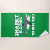 Sharky wird Ihnen Design beibringen - Strandtuch (Vorderseite)