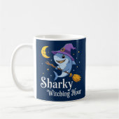 Sharky Witching Hour Halloween Shark Kaffeetasse (Links)