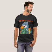 Sharkzilla Chibi Kaiju zerstört Stadt T-Shirt (Vorne ganz)