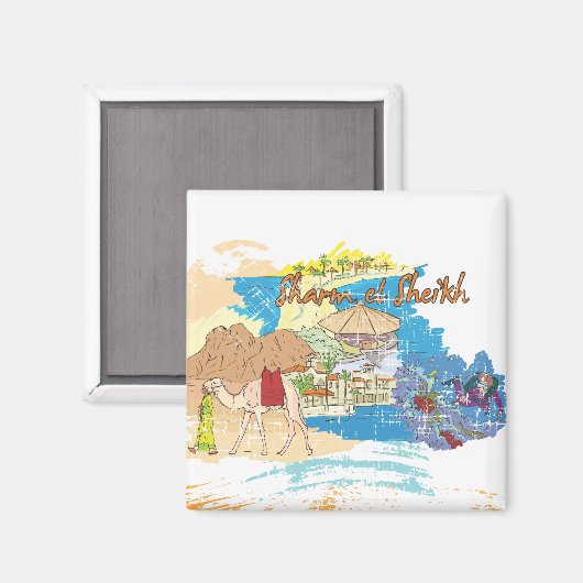 Sharm el Seikh Magnet (Vorderseite/Rückseite)