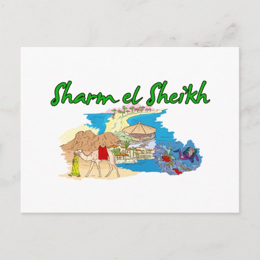 Sharm el Sheik - Ägypten.png Postkarte (Vorderseite)