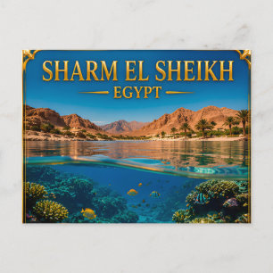 Sharm El Sheikh Ägypten Türkisküste Reise Erinneru Postkarte