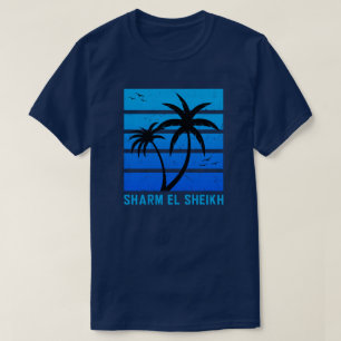 Sharm El Sheikh störte Vintage BlauSunset T-Shirt