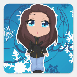 Sharm-Urlaubsticker Quadratischer Aufkleber