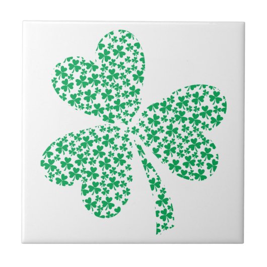 Sharmocks für den St. Patrick's Day Fliese (Vorderseite)