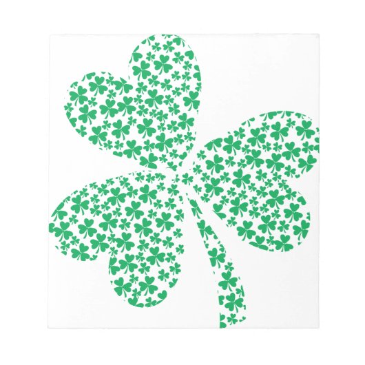 Sharmocks für den St. Patrick's Day Notizblock (Vorderseite)