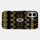 Sharnerborge Hübsch VI Girly Monogram Case-Mate iPhone Hülle (Rückseite (Horizontal))