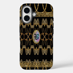 Sharnerborge Hübsch VI Girly Monogramm iPhone 16 Hülle