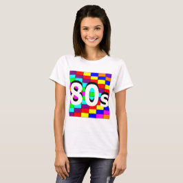 Sharnias ` 80er färbte Hintergrund-' T - Shirt
