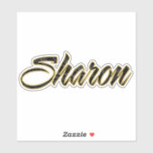 Sharon black gold Lettering Aufkleber Sticker (Blatt)