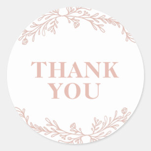 Sharon Classic Modern Elegante Floral Label Sticke Runder Aufkleber