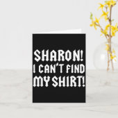 Sharon I Can’t Find My Shirt Funny Rock Music Quot Karte (Gelbe Blume)