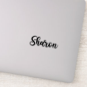 Sharon Name - Handgeschriebene Kalligrafie Aufkleber
