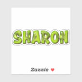 Sharon Name Kiwi Design Aufkleber Sticker (Blatt)