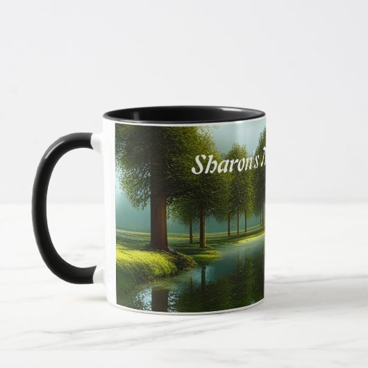 Sharon's Morgenkaffee Personalisiert anpassbar Tasse (Links)