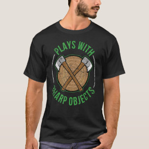 Sharp Ax Ax Throwing Championship Qualified Ax T T-Shirt