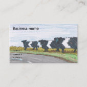 Sharp Bend im Cartoon Visitenkarte (Vorderseite)