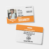 Sharp & Beruflich: Benutzerdefinierte Sicherheitsh Ausweis (Vorder- & Rückseite)