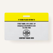 Sharp & Beruflich: Benutzerdefinierte Sicherheitsh Ausweis (Rückseite)