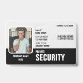 Sharp & Beruflich: Benutzerdefinierte Sicherheitsh Ausweis (Vorderseite)